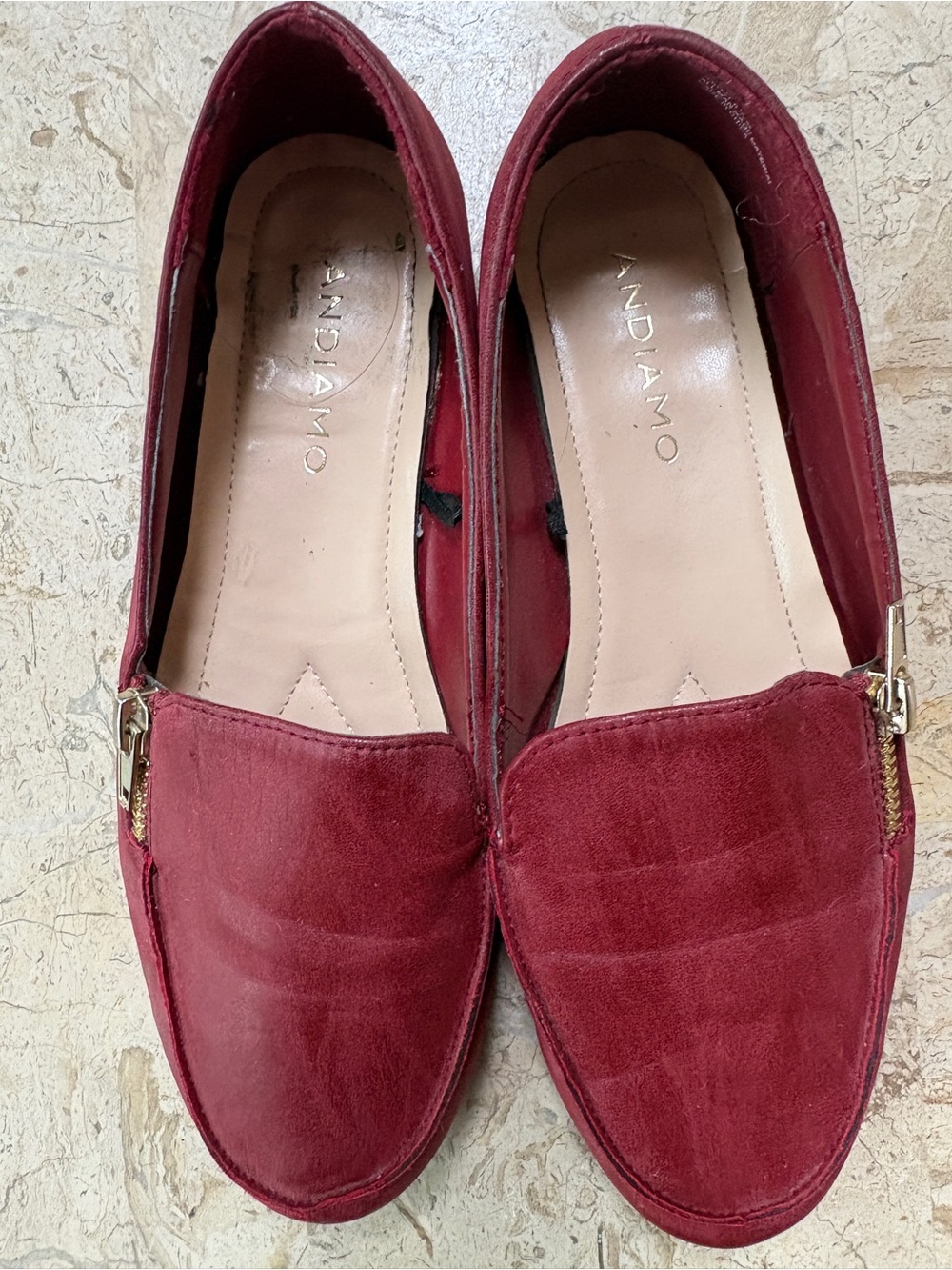 Casual Loafer Slip On Flat Andiamo Amitzi Size 6.5 M